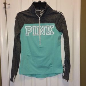 PINK 3/4 Zipper Pull Over